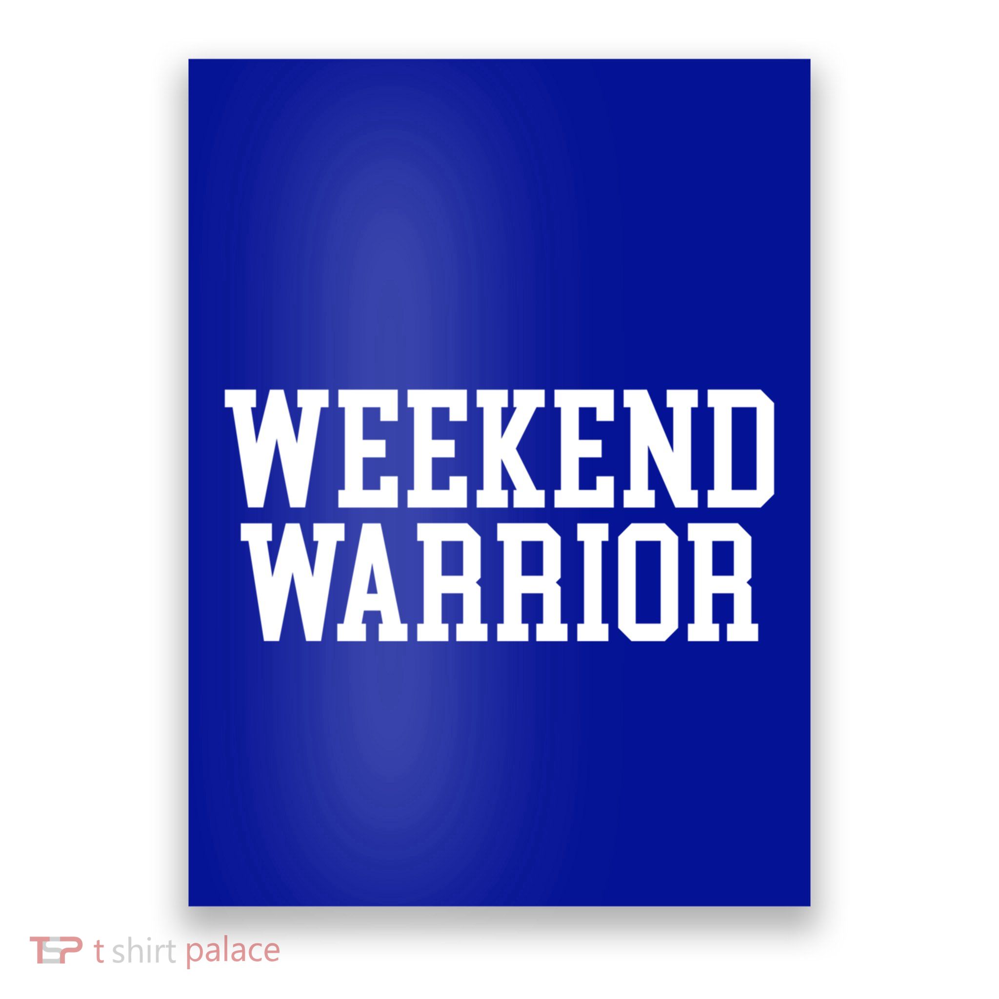 Weekend Warrior Meaningful Gift Party Ing Bar Keg Pong Team Varsity Gift Poster