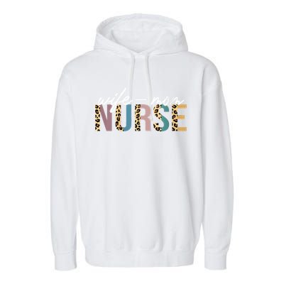 Women Wife Mom Nurse Nursing Mom Mothers Day Gift For Nurses Garment-Dyed Fleece Hoodie