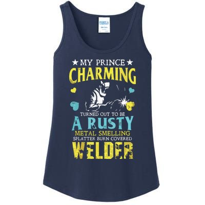 Welder Wife My Prince Charming Turned Out Welding Ladies Essential Tank