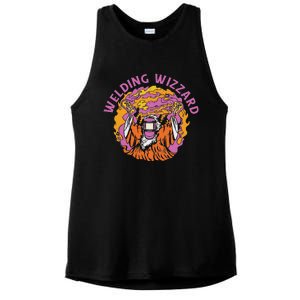 Welding Wizard Metal Worker Welder Ladies PosiCharge Tri-Blend Wicking Tank