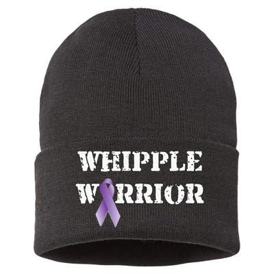 Whipple Warrior  My Battle Scars Tell A Story Sustainable Knit Beanie