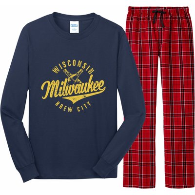 Wo Wisconsin Milwaukee Brew City Long Sleeve Pajama Set