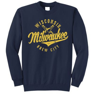 Wo Wisconsin Milwaukee Brew City Tall Sweatshirt