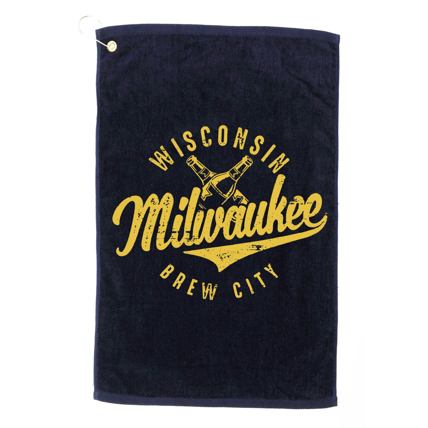 Wo Wisconsin Milwaukee Brew City Golf Towel