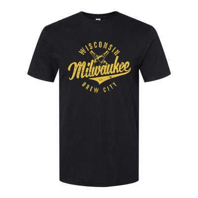 Wo Wisconsin Milwaukee Brew City Softstyle CVC T-Shirt