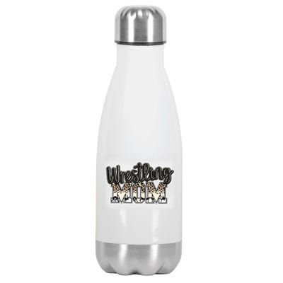 Women Wrestling Mom Bleached Leoard Wrestle Wrestler Mother Stainless Steel Insulated Water Bottle