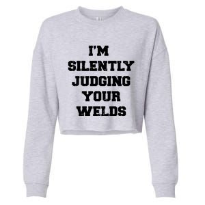 Welder Welding Metal Worker Blacksmith Fabricator Funny Gift Cropped Pullover Crew