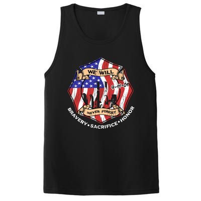 We Will Never Forget 9gift11gift01 Bravery Sacrifice Honor Gift PosiCharge Competitor Tank