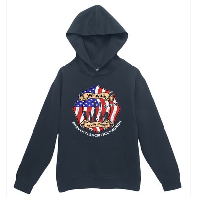 We Will Never Forget 9gift11gift01 Bravery Sacrifice Honor Gift Urban Pullover Hoodie