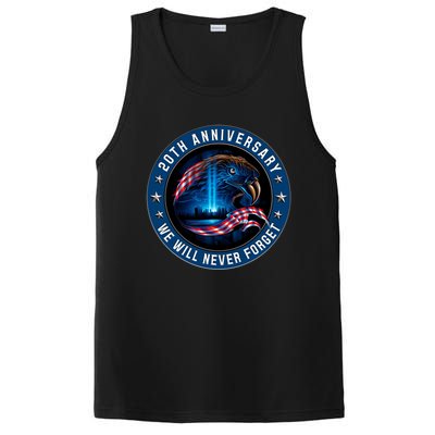 We Will Never Forget 911 American Eagle Usa Flag Cute Gift PosiCharge Competitor Tank