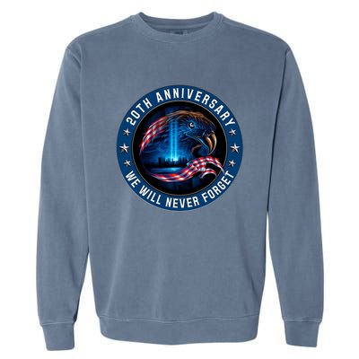 We Will Never Forget 911 American Eagle Usa Flag Cute Gift Garment-Dyed Sweatshirt