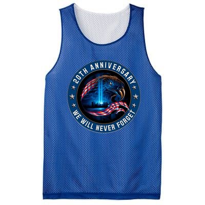 We Will Never Forget 911 American Eagle Usa Flag Cute Gift Mesh Reversible Basketball Jersey Tank