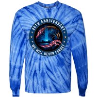 We Will Never Forget 911 American Eagle Usa Flag Cute Gift Tie-Dye Long Sleeve Shirt