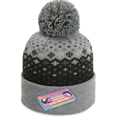 We Will Never Forget Classic Cassette Tape Funny Gift The Baniff Cuffed Pom Beanie