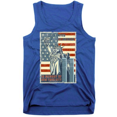 We Will Never Forget In Memory Of New York American Flag Cool Gift Tank Top