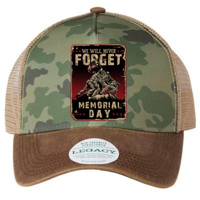 We Will Never Forget Memorial Day Great Gift Legacy Tie Dye Trucker Hat