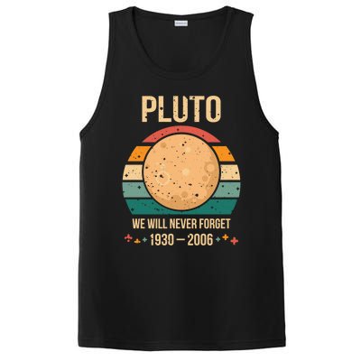 We Will Never Forget Pluto Vintage Style Retro Space Gift PosiCharge Competitor Tank