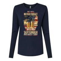 We Will Never Forget September 11 9 11 Patriot Day 20 Years Anniversary Womens Cotton Relaxed Long Sleeve T-Shirt