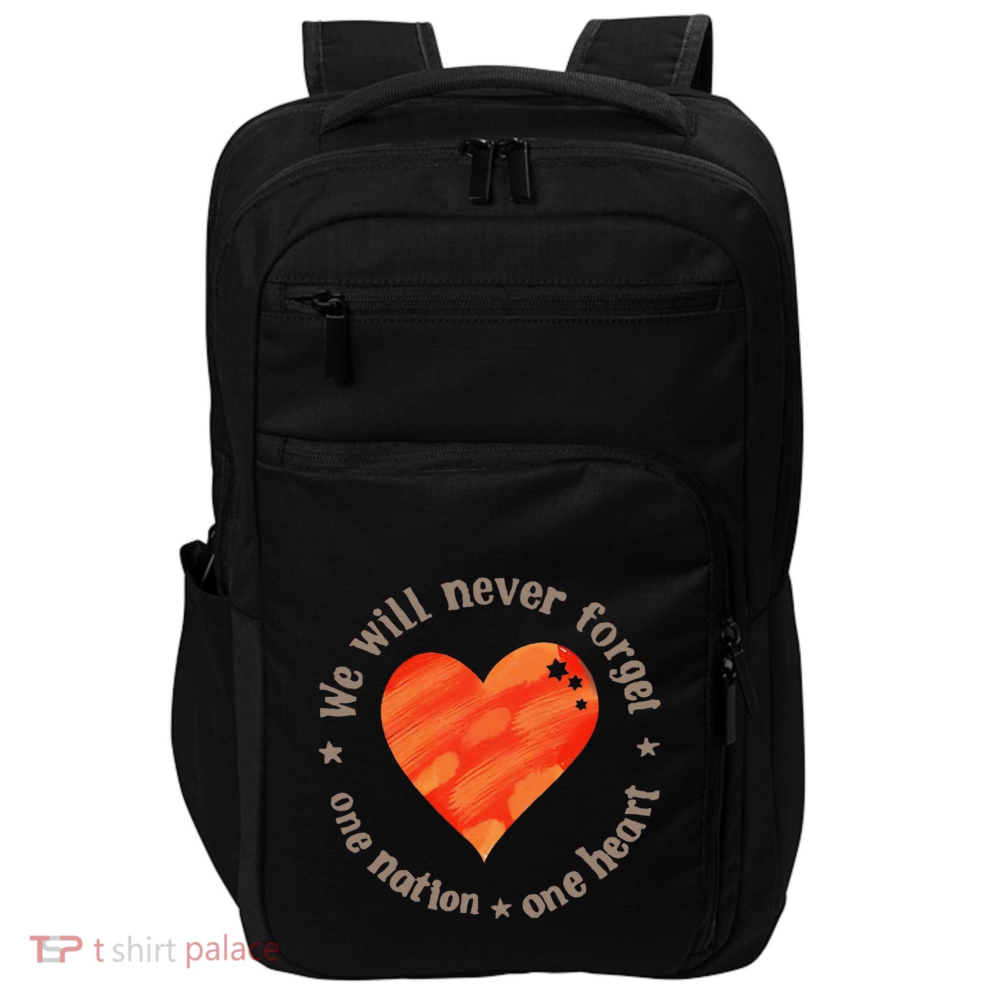 We Will Never Forget One Nation One Heart Bibas Family Impact Tech Backpack