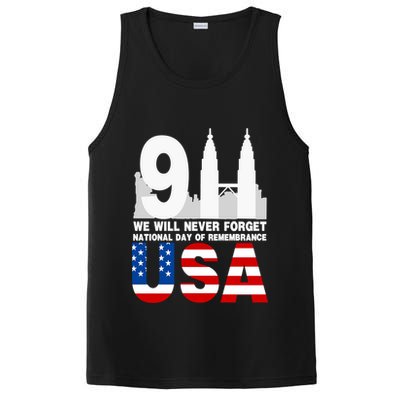 We Will Never Forget National Day Of Remembrance Patriot 911 Gift PosiCharge Competitor Tank
