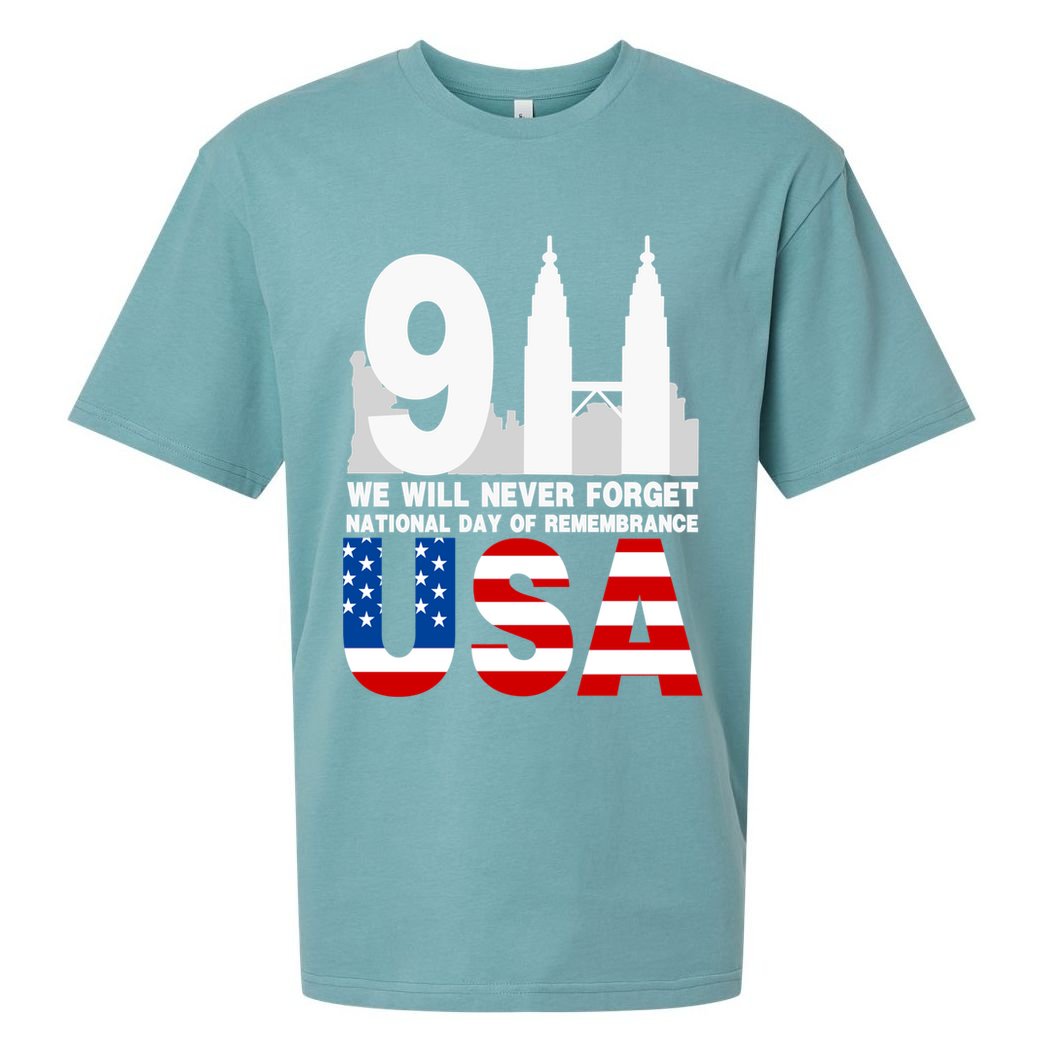 We Will Never Forget National Day Of Remembrance Patriot 911 Gift Sueded Cloud Jersey T-Shirt