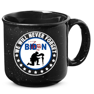 We Will Never Forget American 13 Fallen Heroes Anti Biden 15oz Campfire Ceramic Mug
