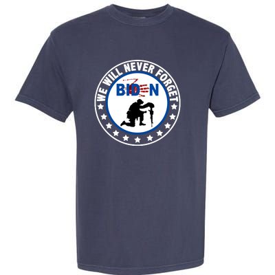 We Will Never Forget American 13 Fallen Heroes Anti Biden Garment-Dyed Heavyweight T-Shirt