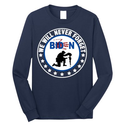 We Will Never Forget American 13 Fallen Heroes Anti Biden Long Sleeve Shirt