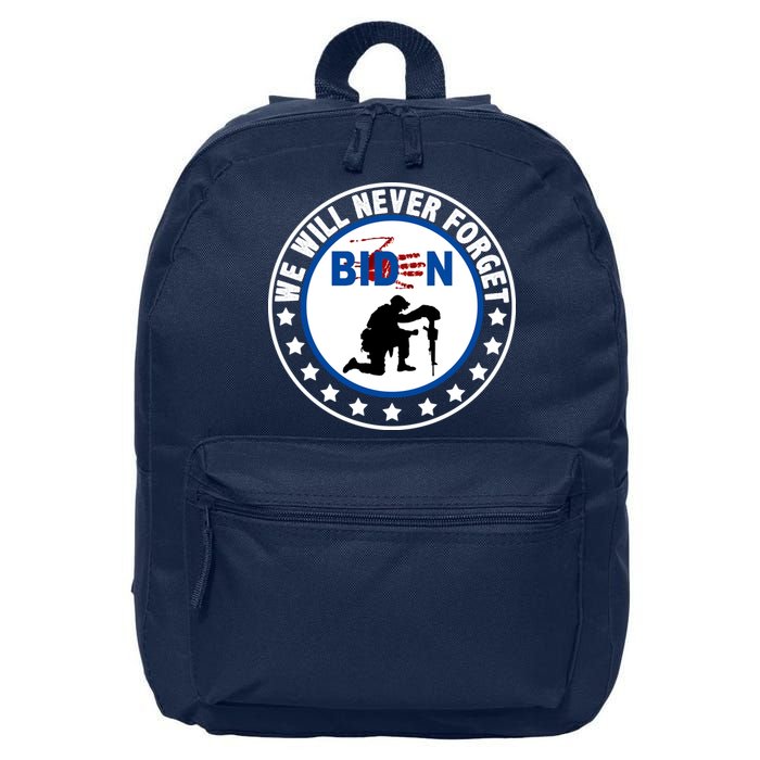 We Will Never Forget American 13 Fallen Heroes Anti Biden 16 in Basic Backpack