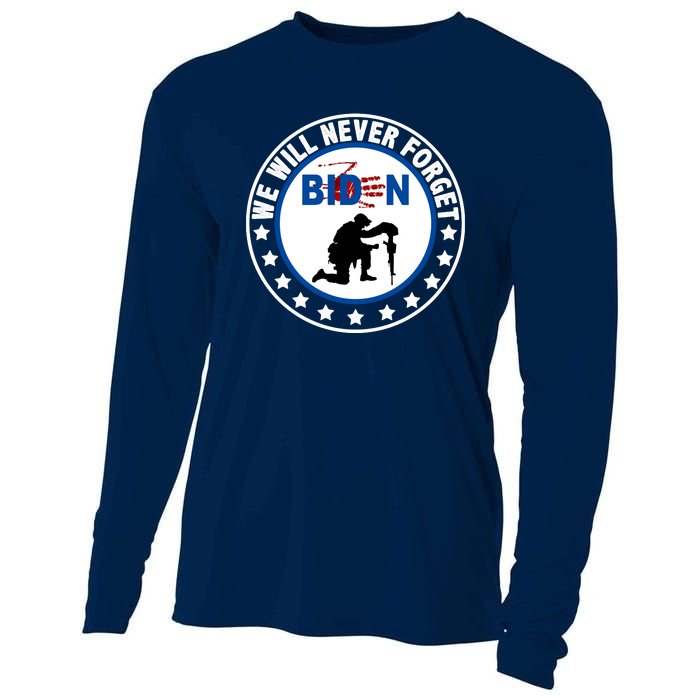 We Will Never Forget American 13 Fallen Heroes Anti Biden Cooling Performance Long Sleeve Crew