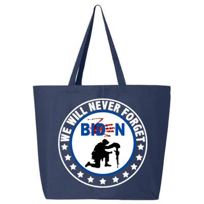 We Will Never Forget American 13 Fallen Heroes Anti Biden 25L Jumbo Tote