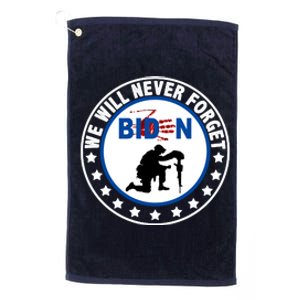 We Will Never Forget American 13 Fallen Heroes Anti Biden Platinum Collection Golf Towel