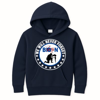 We Will Never Forget American 13 Fallen Heroes Anti Biden Kids Hoodie