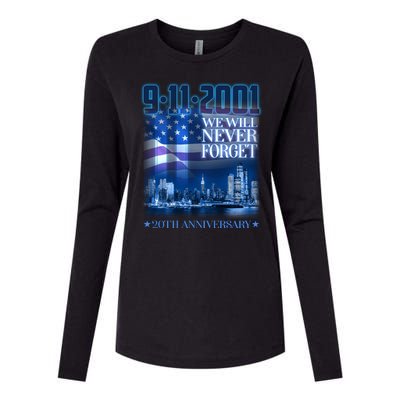 We Will Never Forget 9112021 20th Anniversary Womens Cotton Relaxed Long Sleeve T-Shirt