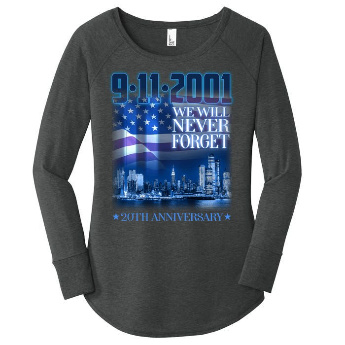 We Will Never Forget 9112021 20th Anniversary Women's Perfect Tri Tunic Long Sleeve Shirt