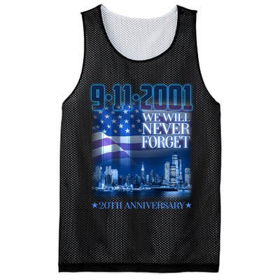 We Will Never Forget 9112021 20th Anniversary Mesh Reversible Basketball Jersey Tank