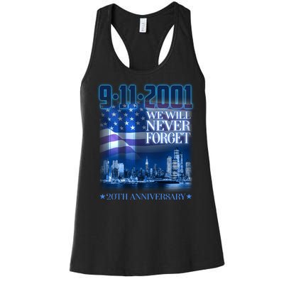 We Will Never Forget 9112021 20th Anniversary Women's Racerback Tank