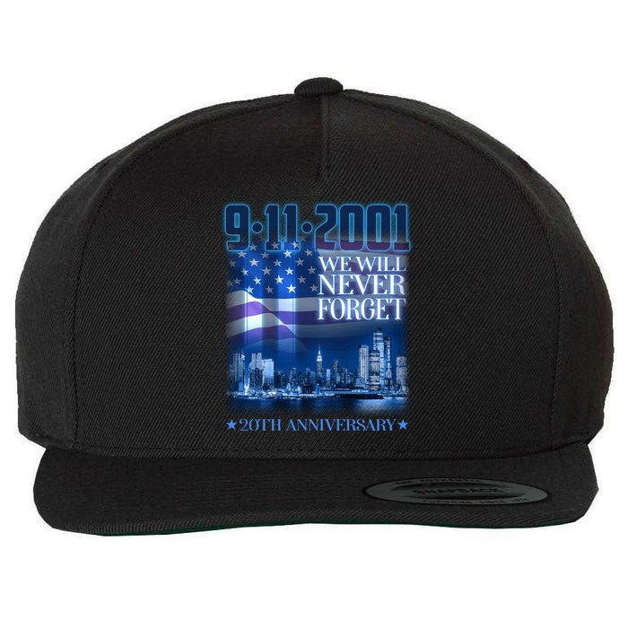 We Will Never Forget 9112021 20th Anniversary Wool Snapback Cap