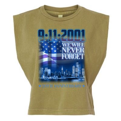 We Will Never Forget 9112021 20th Anniversary Garment-Dyed Women's Muscle Tee