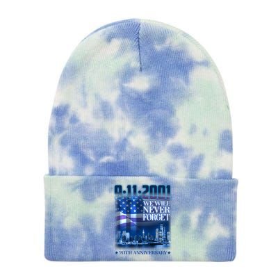 We Will Never Forget 9112021 20th Anniversary Tie Dye 12in Knit Beanie