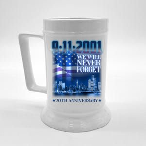 We Will Never Forget 9112021 20th Anniversary Beer Stein