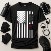 We Will Never Forget 9.11.01 USA Flag Cooling Performance Crew T-Shirt