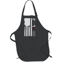 We Will Never Forget 9.11.01 USA Flag Full-Length Apron With Pockets