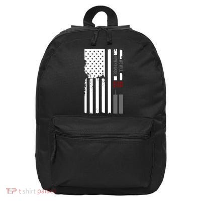 We Will Never Forget 9.11.01 USA Flag 16 in Basic Backpack