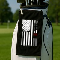 We Will Never Forget 9.11.01 USA Flag Golf Towel