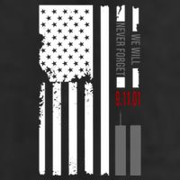 We Will Never Forget 9.11.01 USA Flag Golf Towel