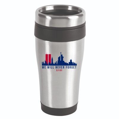 We Will Never Forget 09.11.01 September 11th 2001 16oz Travel Tumbler