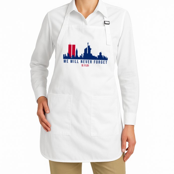 We Will Never Forget 09.11.01 September 11th 2001 Apron