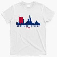 We Will Never Forget 09.11.01 September 11th 2001 T-Shirt