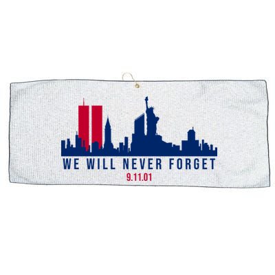 We Will Never Forget 09.11.01 September 11th 2001 Large Microfiber Waffle Golf Towel